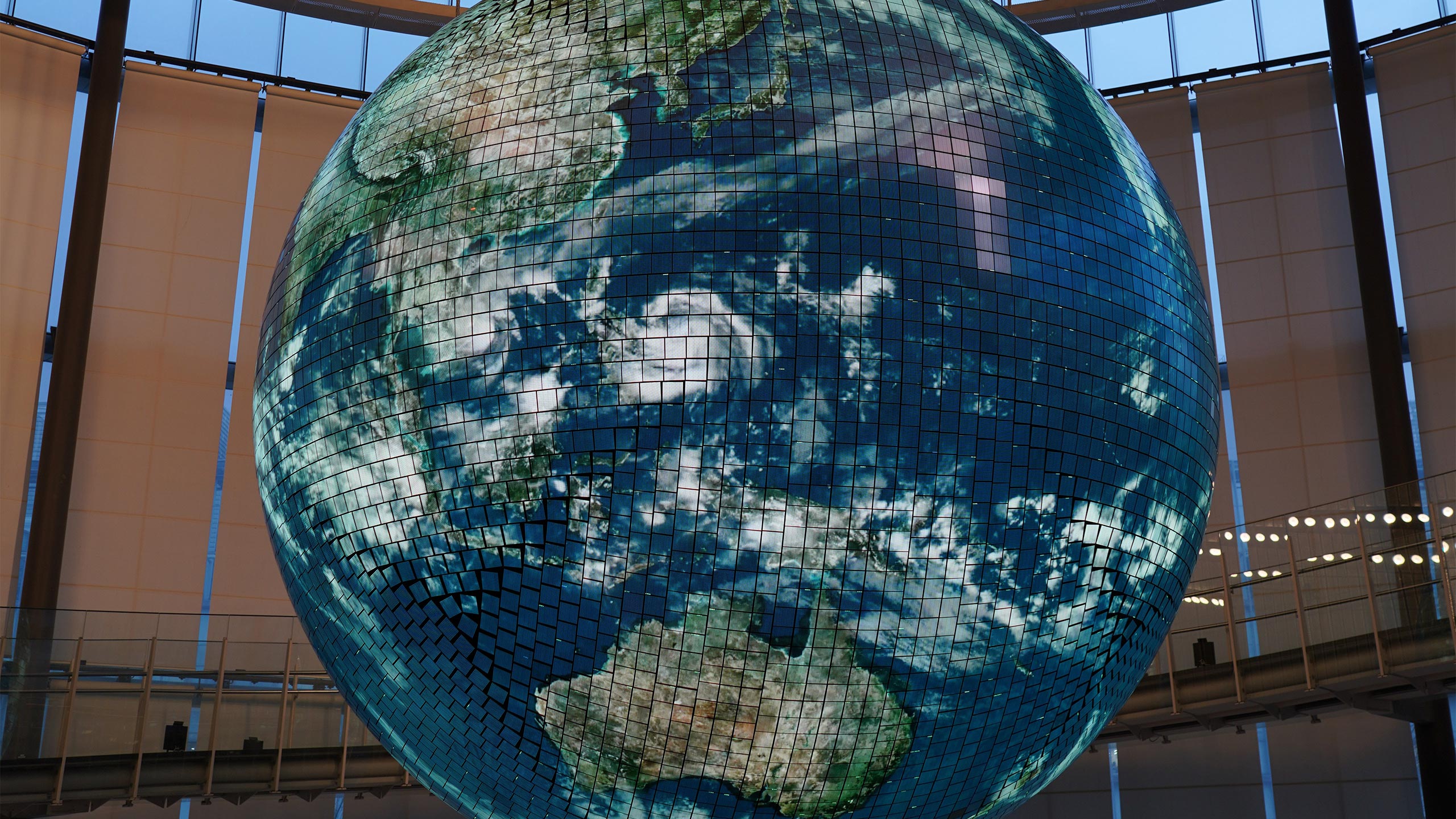 Globe inside building_PPT