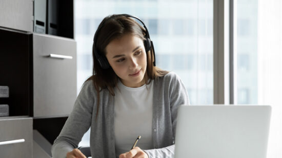 Work,And,Study.,Interested,Millennial,Woman,Employee,Trainee,Intern,Sitting